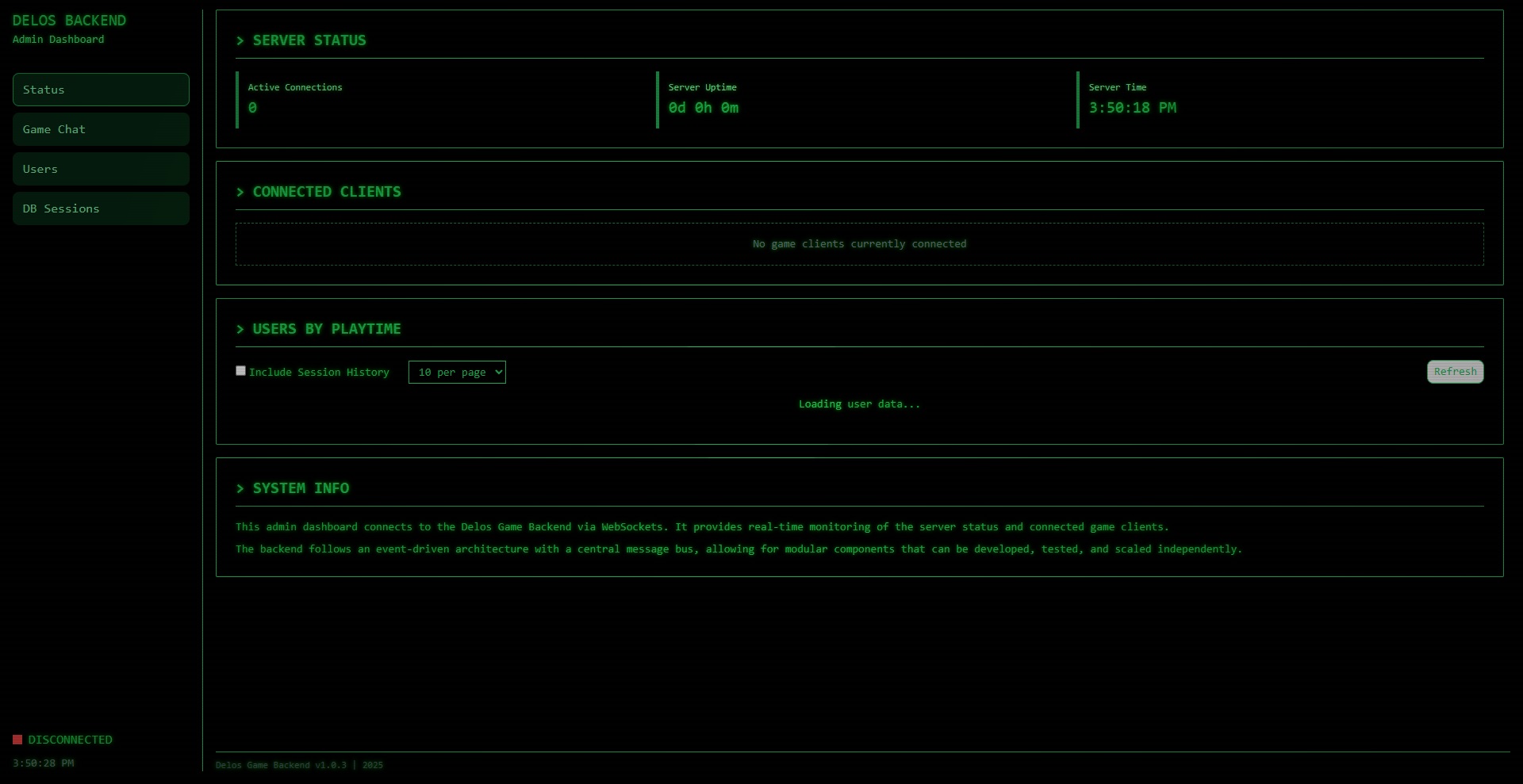 Delos Backend